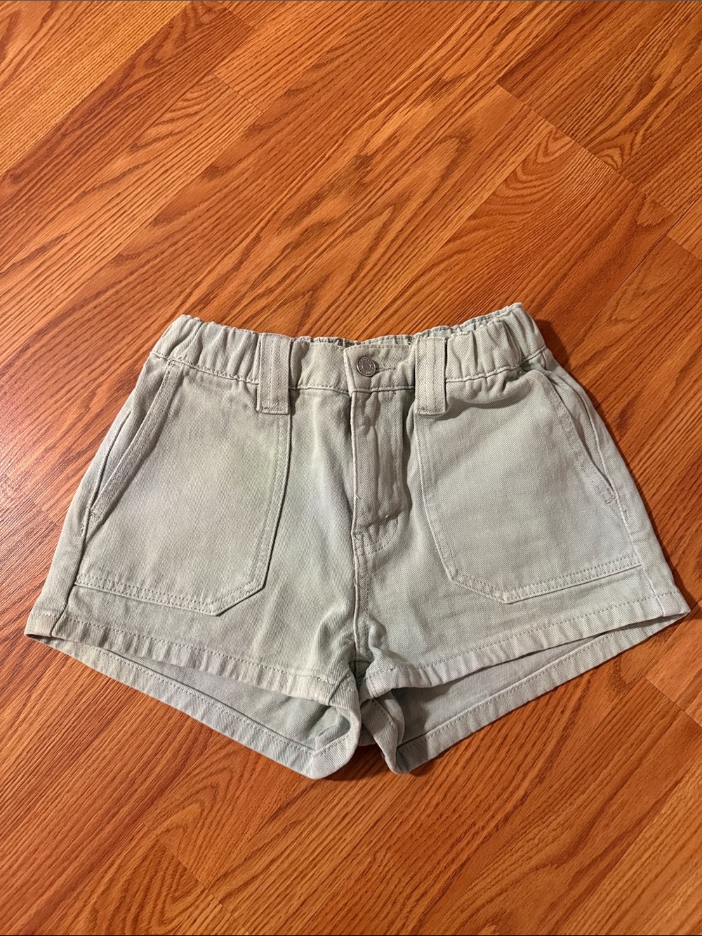 PacSun Sage Green High-Rise Utility Jean Shorts